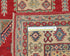 3x5 Red Kuba Afghan Hand Knotted Wool Area Rug